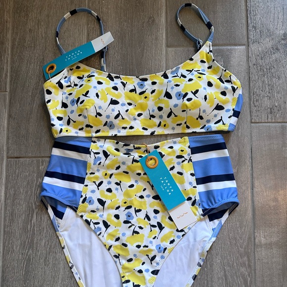 Tanya Taylor Other - NWT Tanya Taylor  KAIA 2PC Bikini - Poppy Fields Optic White